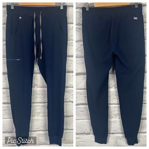 Figs Navy Blue Jogger Scrub Pants